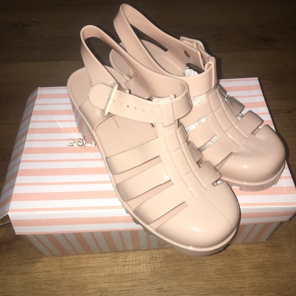 NEW Pink/Nude Jelly Shoes - Picture 5 of 6